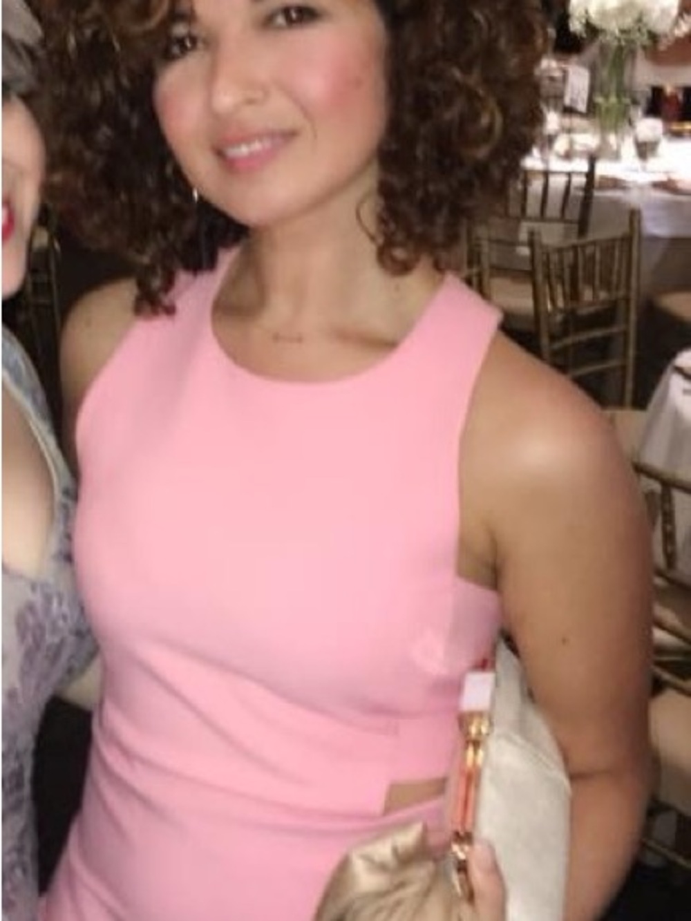 Women's Sleeveless Pink Sheath Dress